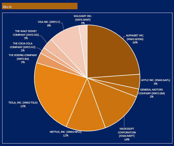 Akciové portfolio v Excelu