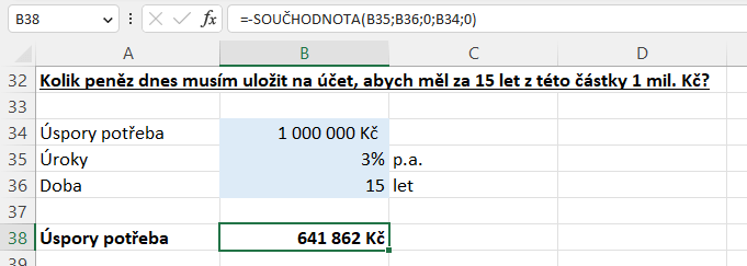 Finanční funkce v Excelu 5