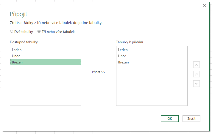 Jak sloučit tabulky do jedné tabulky v Excelu 8