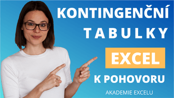 Excel k pohovoru Kontingenční tabulky