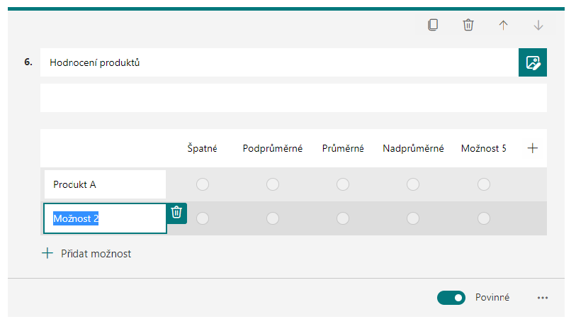 Microsoft Forms excel formulář 16