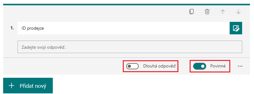 Microsoft Forms excel formulář 5