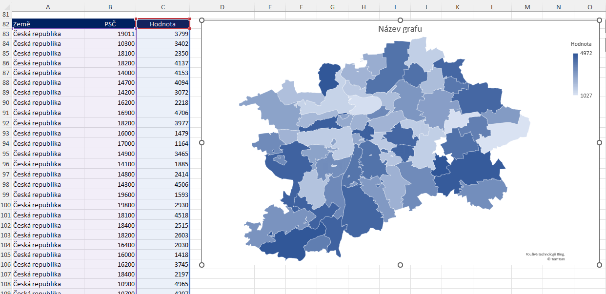Mapy v Excelu 7