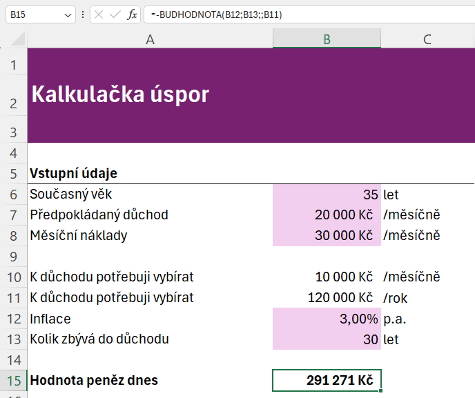 Kalkulačka úspor 2