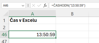 Čas v Excelu 20