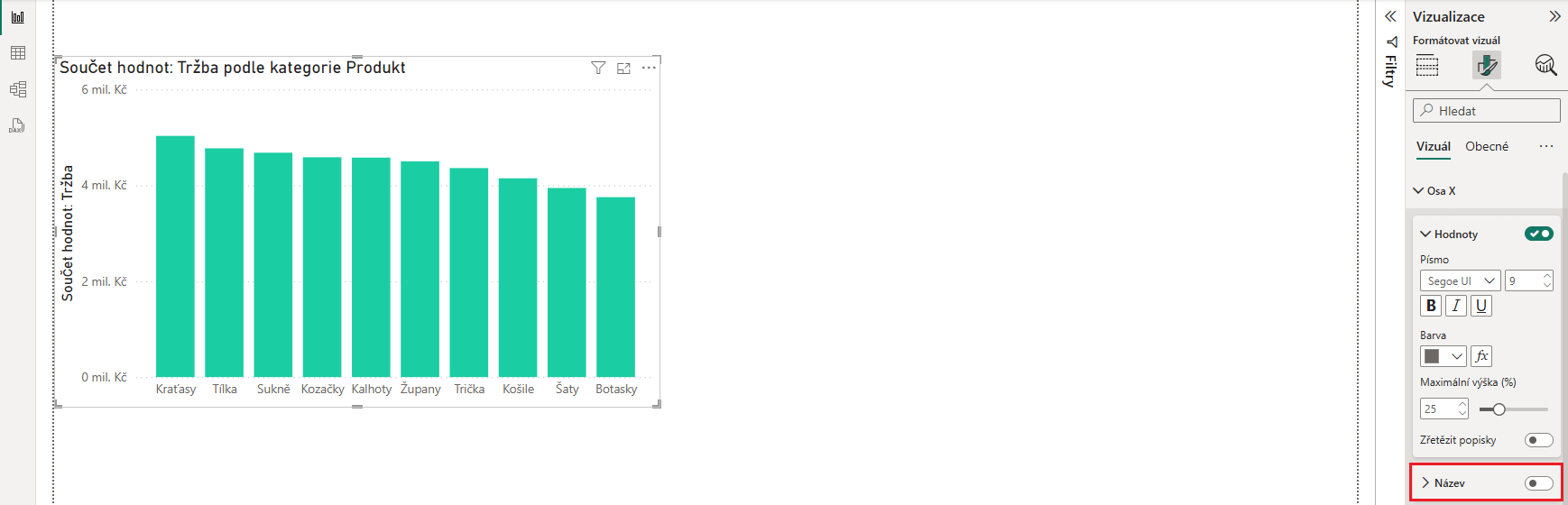 Formátování v Power BI 5