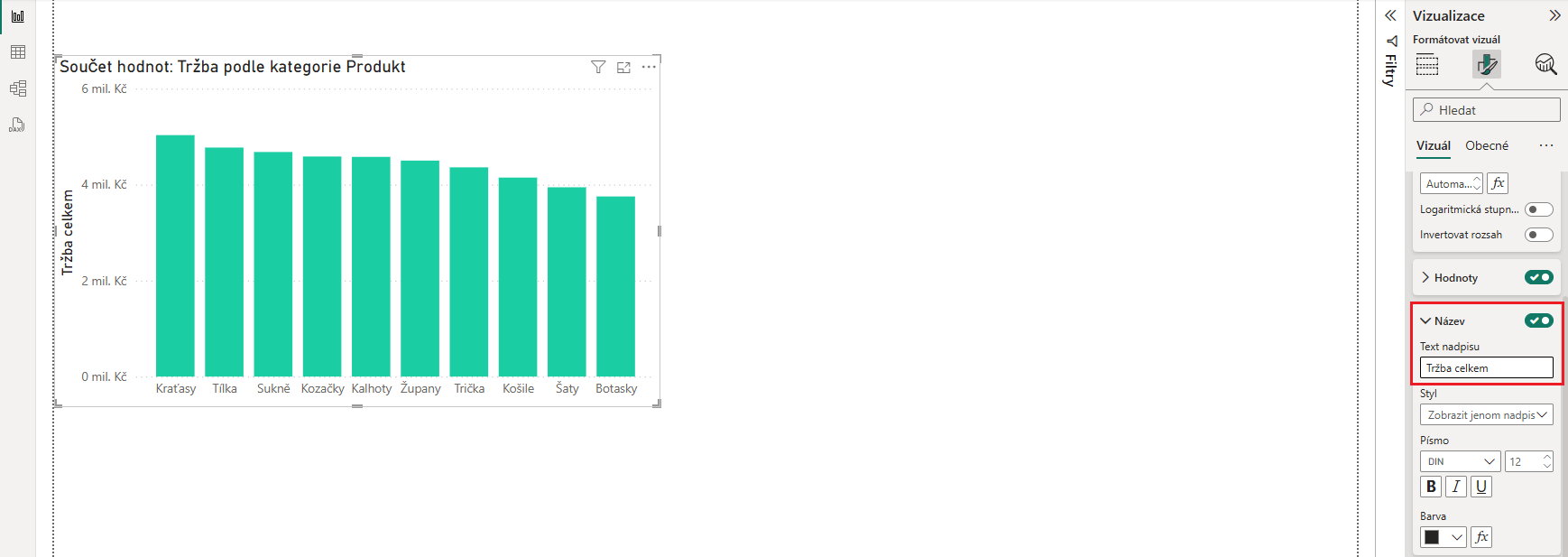 Formátování v Power BI 6