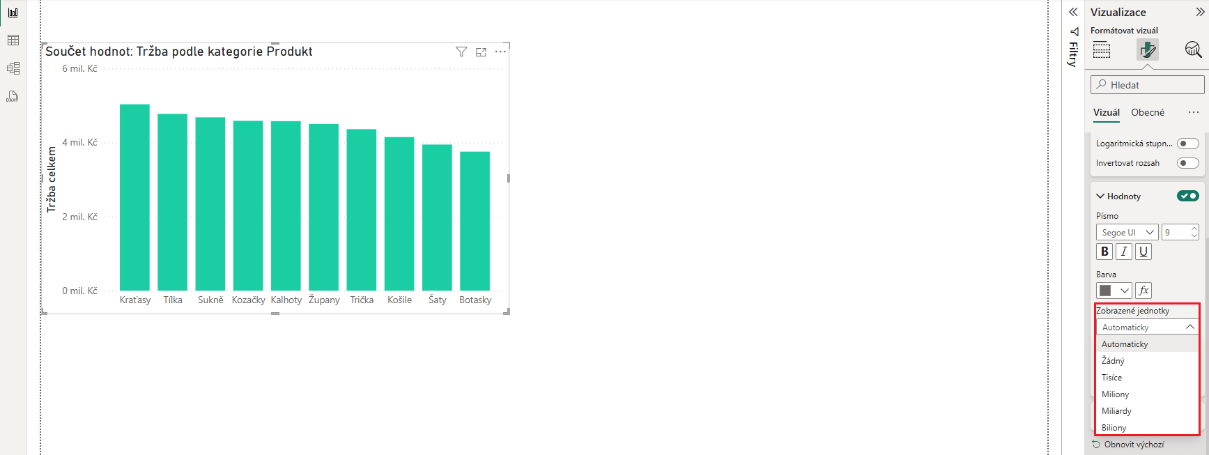 Formátování v Power BI 7