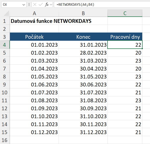 NETWORKDAYS 1